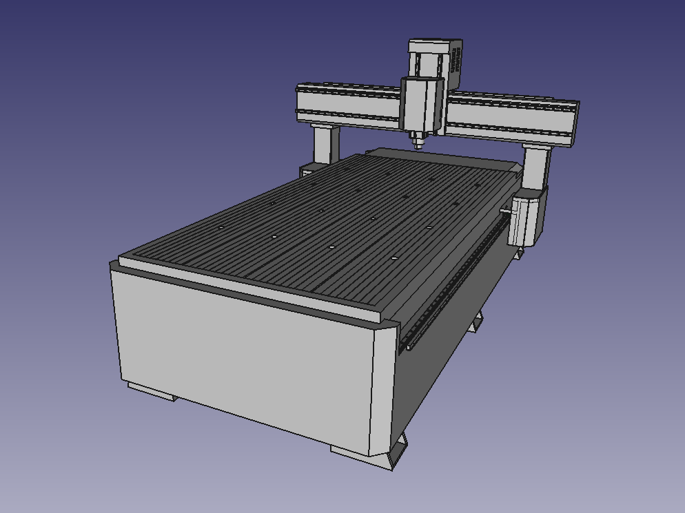 Vue avant perspective conception L1325 LUQUE Machines